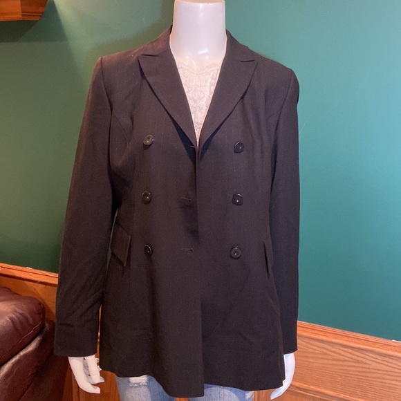 Vintage Greta Garbo Collection Double Breasted Pin Stripe Jacket. Made in Italy. - Picture 8 of 13